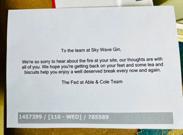 Such kindness today in the middle of a difficult time as we continue to deal with the challenges we face as a result of the tragic events here on May 15th. 

While our thoughts remain with the families affected, we were touched to receive this today with our botanical delivery. 
Thank you  Abel & Cole
#kindness #kindnessmatters❤️